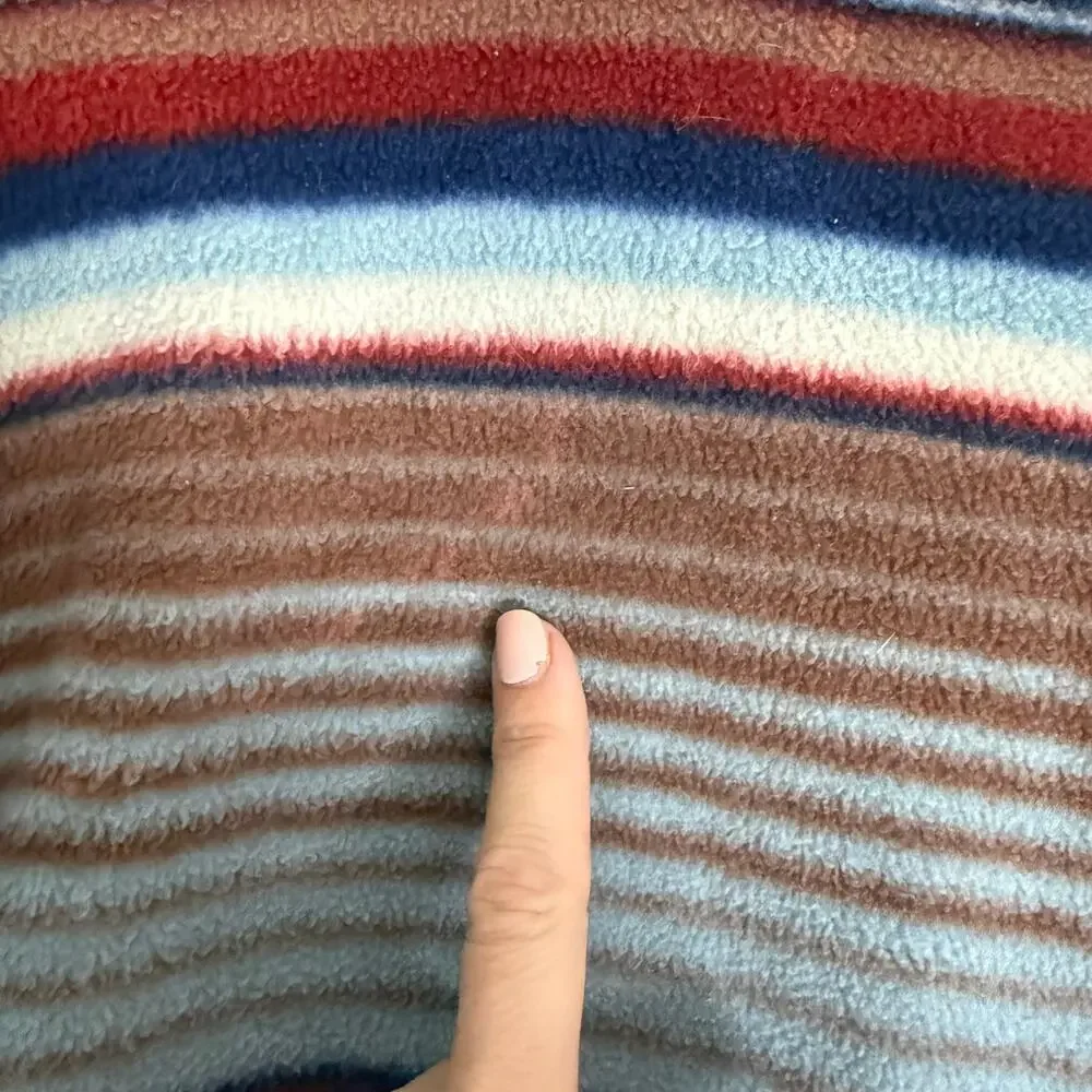 Vintage 90s AEO Blanket Stripe Fleece Southwest Pullover Quarter Zip Jacket M